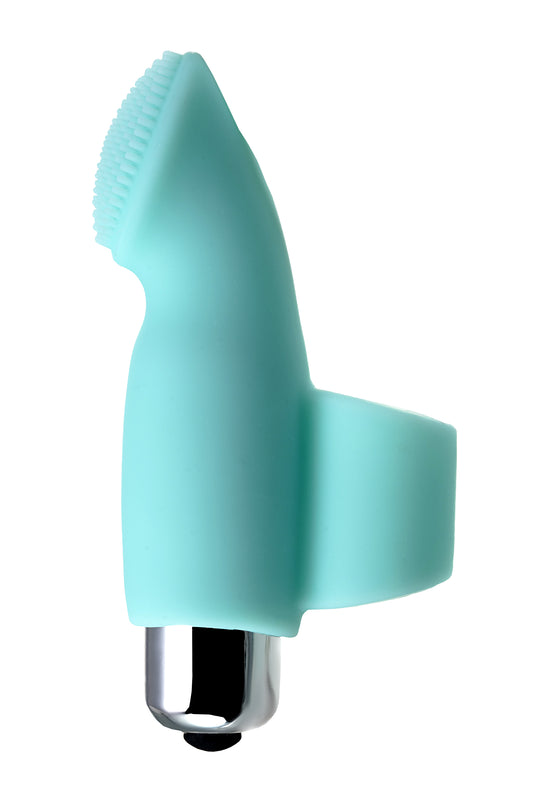 JOS BLİSS Parmak Vibratörü, silikon, mavi, 9 cm