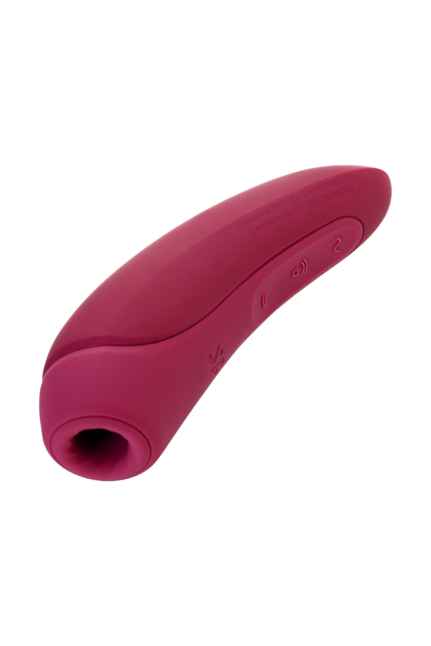 Satisfyer Curvy 1 Connect App Vakum Dalgası Klitoris Vibratörü, silikon, kırmızı, 14,3 cm