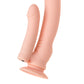Gerçekçi TOYFA A-Toys Twint yapay penis, silikon, çıplak, 19,5 cm