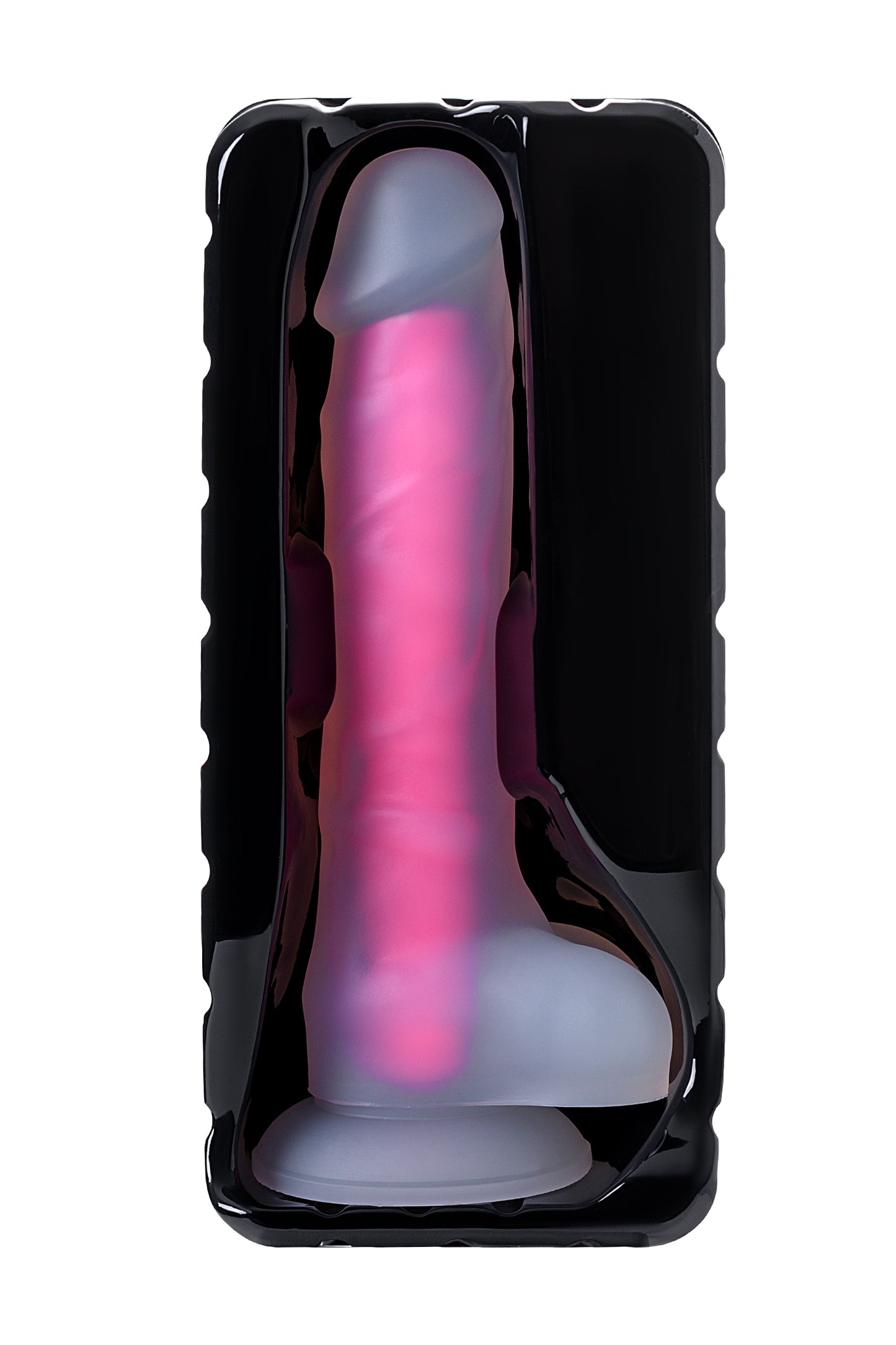 Beyond by Toyfa Peter Glow Gece Parlayan Dildo, Silikon, Şeffaf, 22 cm