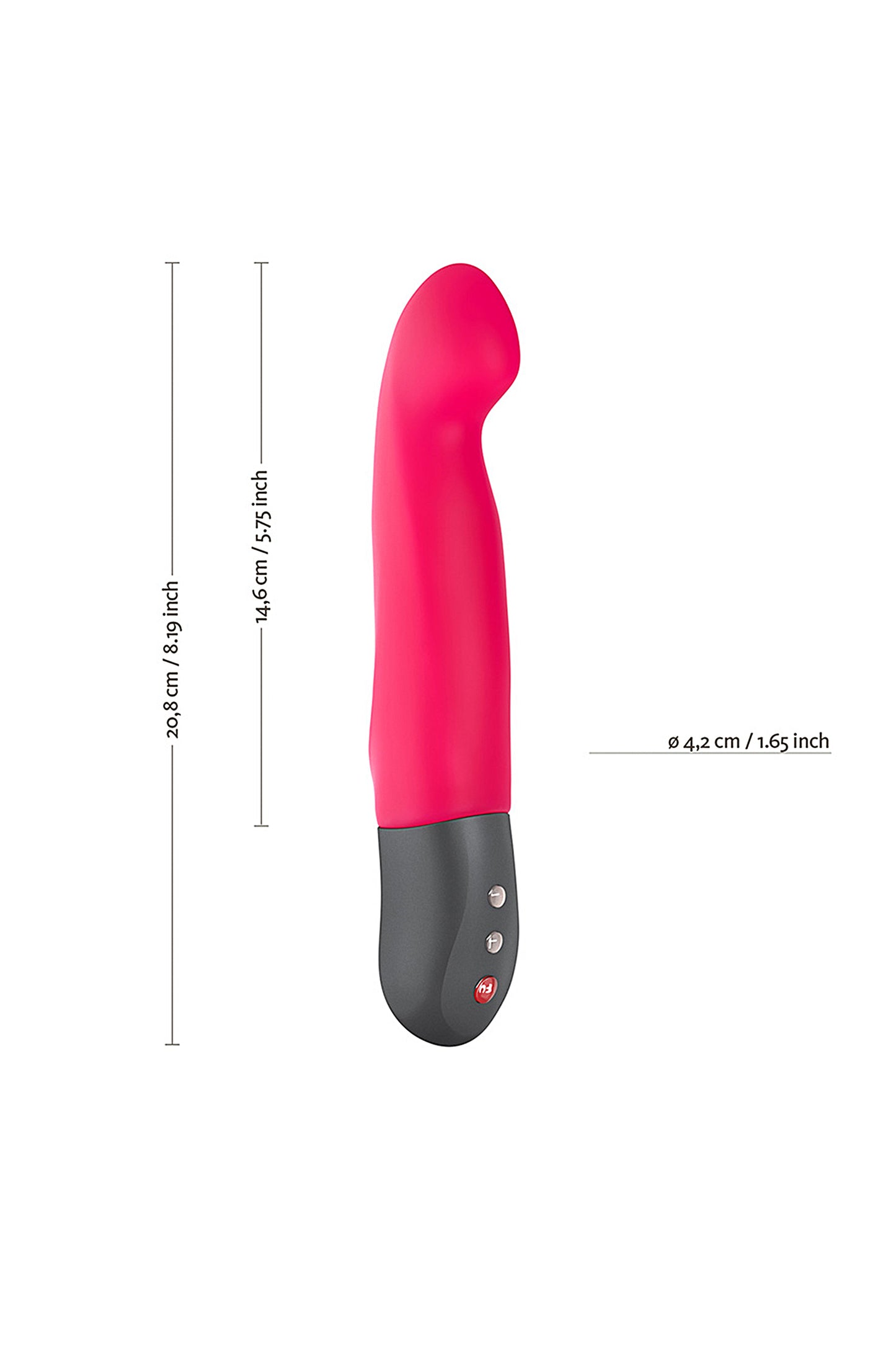 Fun Factory STRONİC G pulsatör, silikon, pembe, 20,8 cm