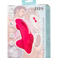 JOS Klitorisin vakum dalgası uyarımı ile titreşimli külot parçası Xiari, silikon, pembe, 9 cm