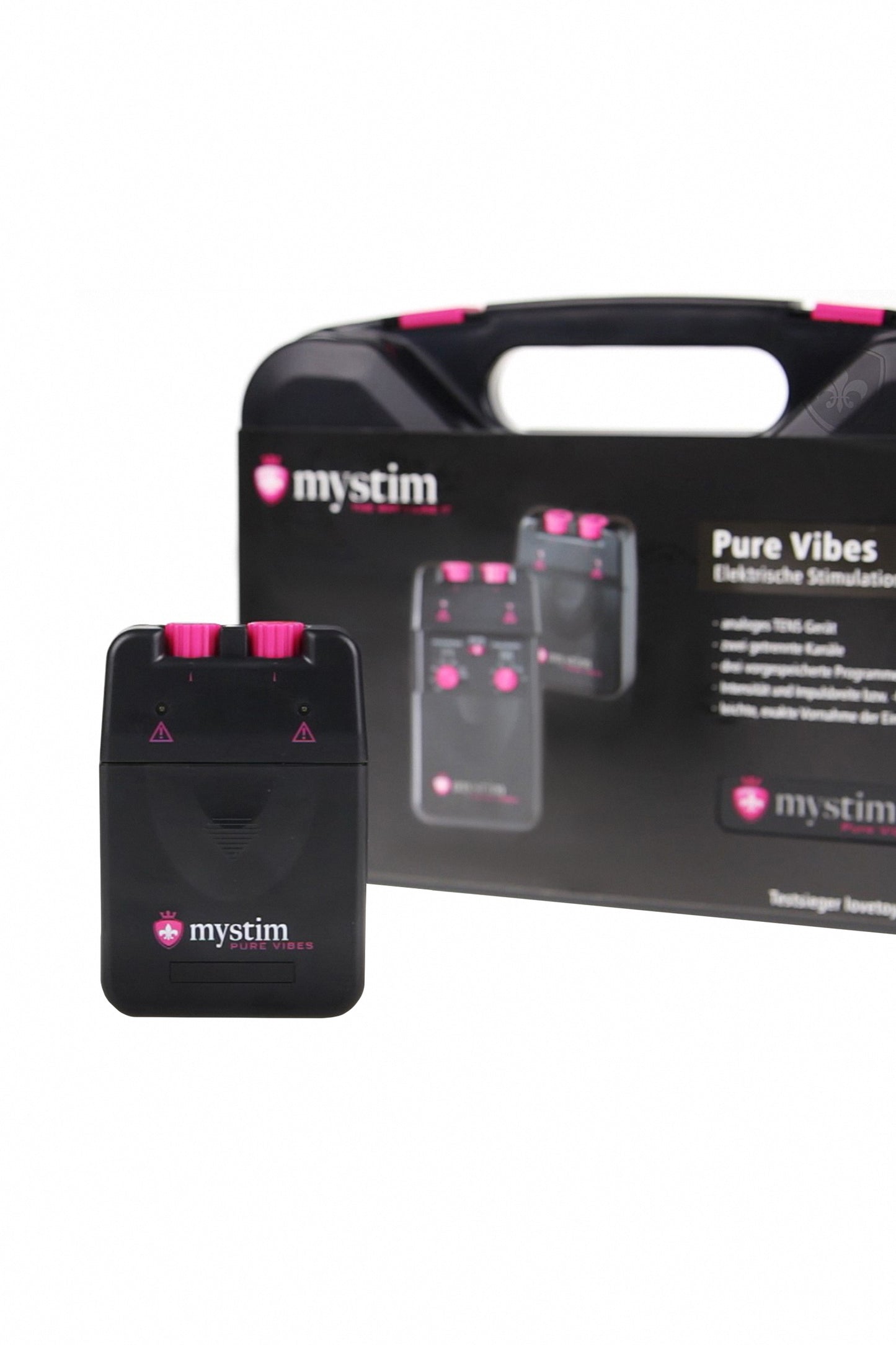 Mystim Cluster Buster Darbe Kaynağı, uzaktan kumanda, digital, 12 program, siyah