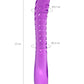 A-Toys by TOYFA Çift Taraflı Jel Dildo Frica, TPE, mor, 23 cm