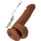 RealStick Elite Mulatto Gerçekçi Vibratör, kahverengi, 13 cm