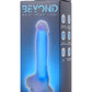 Beyond by Toyfa  Bruce Glow Gece Parlayan Dildo, Silikon, Şeffaf, 22 cm