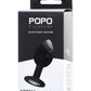 POPO by TOYFA  Anal Plug, silikon, siyah, 7,2 cm, Ø 2,8 cm, 25 g