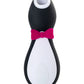 Satisfyer Penguin Vakum Dalgası Klitoris Vibratörü, silikon, siyah, 11,5 cm