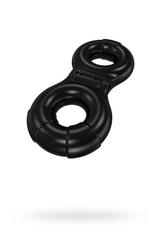 Bathmate Penis üzerindeki titreşim halkası Eight, elastomex, siyah, Ø4-5 cm