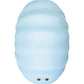 Qli by Flovetta Scall'dan vakum dalgası klitoral uyarıcı , silikon, mavi, 6 cm
