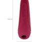Satisfyer Curvy 1 Connect App Vakum Dalgası Klitoris Vibratörü, silikon, kırmızı, 14,3 cm