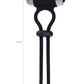 A-Toys by TOYFA  Kement Jat , silikon, siyah, 14 cm
