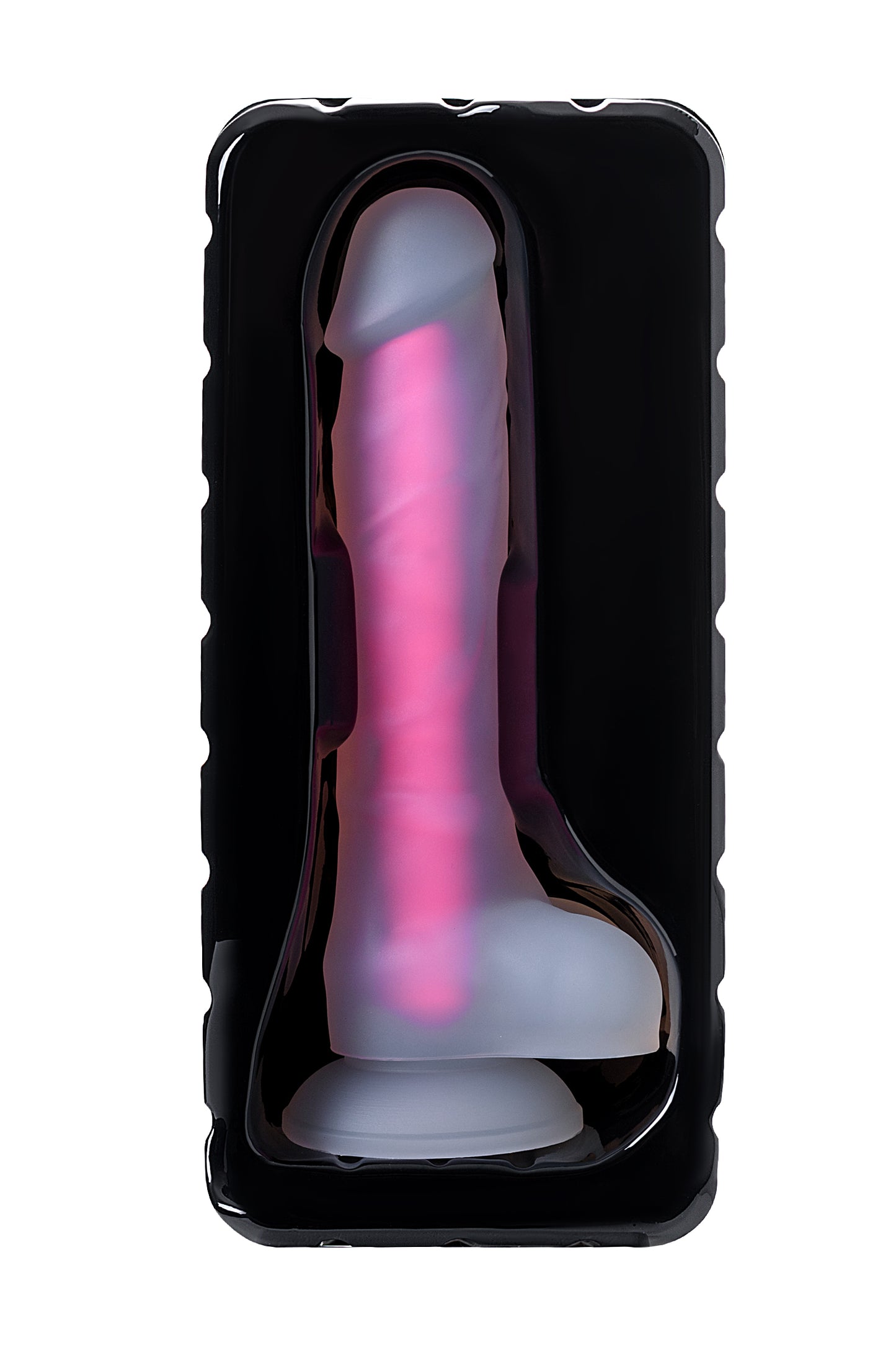 Beyond by Toyfa Tony Glow  Gece Parlayan Dildo, Silikon,Şeffaf , 20 cm