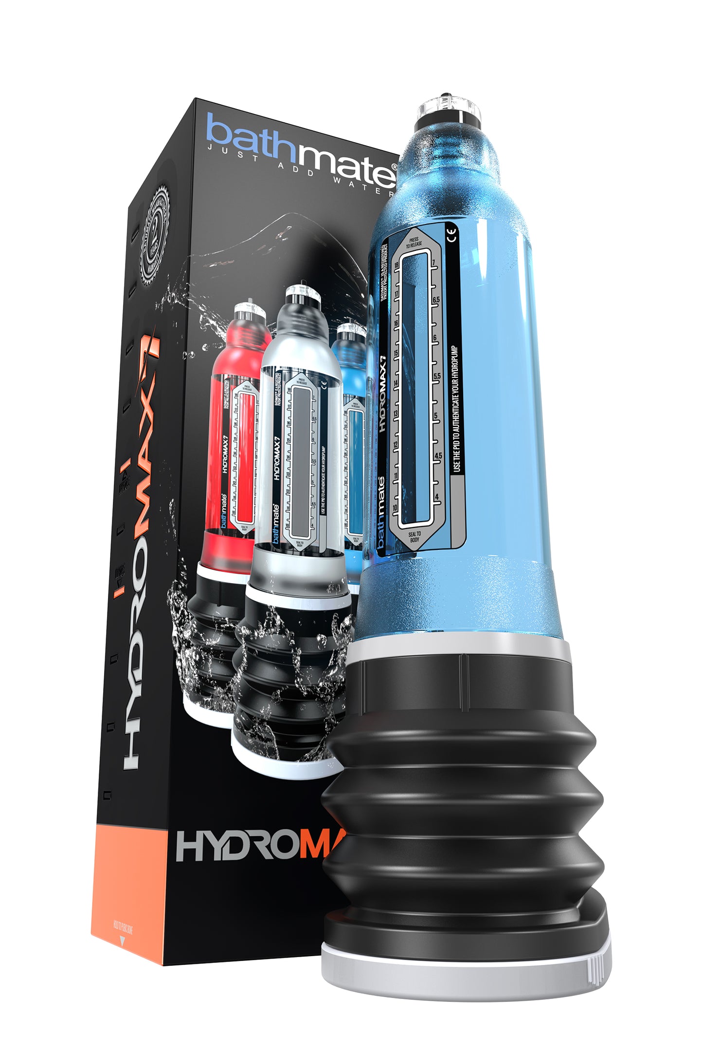 Bathmate HYDROMAX7 hidrolik pompa, ABS plastik, Cam göbeği, 30 cm (Hydromax X30 muadili)