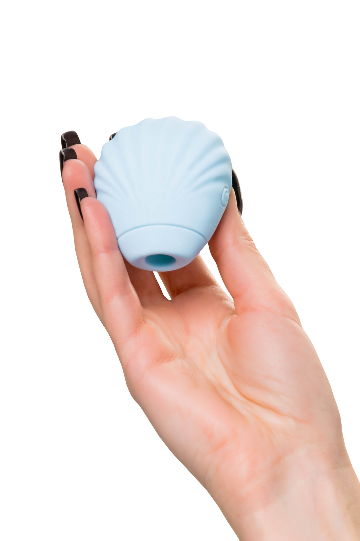 Qli by Flovetta Scall'dan vakum dalgası klitoral uyarıcı , silikon, mavi, 6 cm