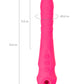 Vakum uyarımlı vibratör-pulsatör JOS COTOX, silikon, pembe, 23 cm