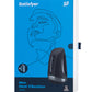Satisfyer Men Heat Vibratiion Masturbator Gerçekçi Olmayan, Silikon, Siyah, 15 cm
