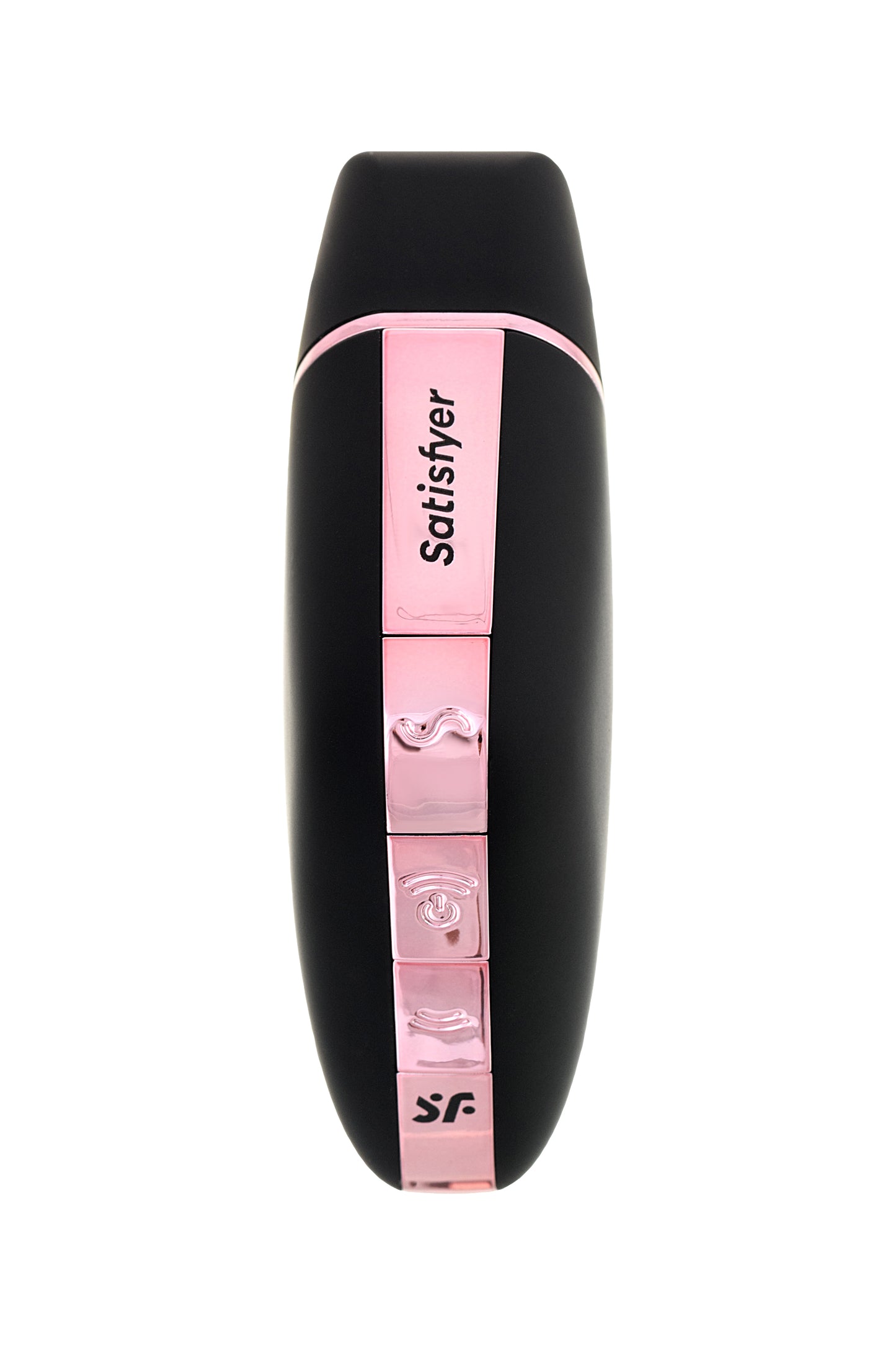 Satisfyer Love Triangle Vakum Dalgası Klitoral Stimülatör, Silikon, Siyah, 8,8 cm