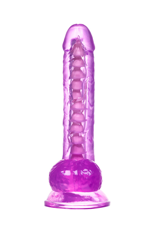 A-Toys by TOYFA Jel Dildo Celiam, TPE, mor, 20,5 cm