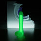 Beyond by Toyfa Dick Glow Gece Parlayan Dildo, Silikon, Şeffaf, 18 cm