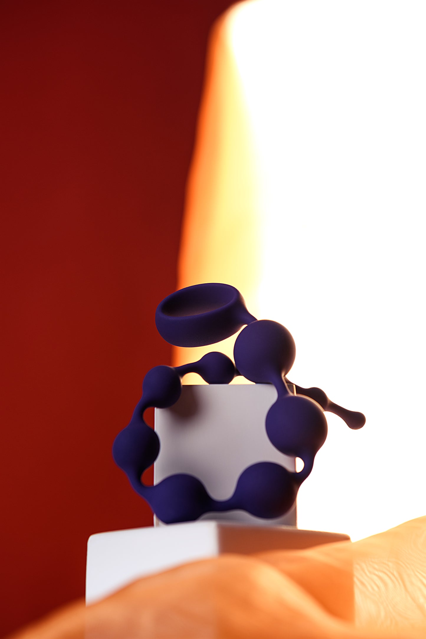 ToDo by Toyfa Grape anal Zinciri, silikon, mor, 35 cm, Ø 2,7 cm
