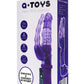 A-Toys by TOYFA  Anal-Vajinal Vantuzlu Vibratör, mor, 22 cm