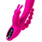 JOS SPANKY Üçlü Vibratör, silikon, pembe, 21 cm