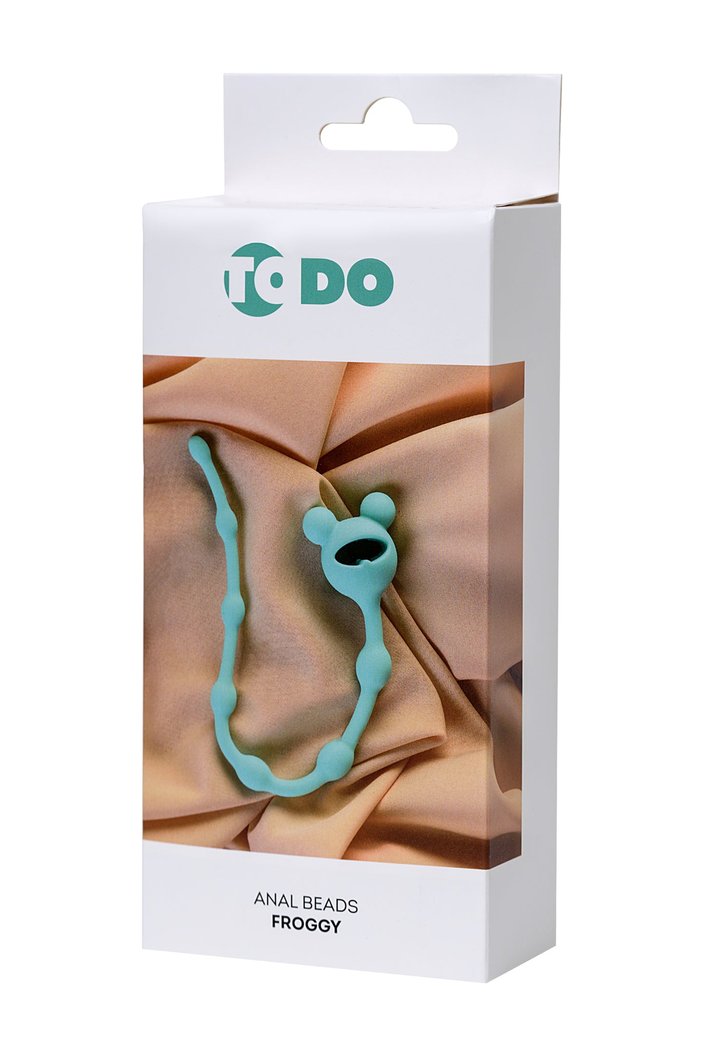 ToDo by Toyfa Froggy anal zinciri, silikon, mavi, 27,4 cm, Ø 1,4 cm