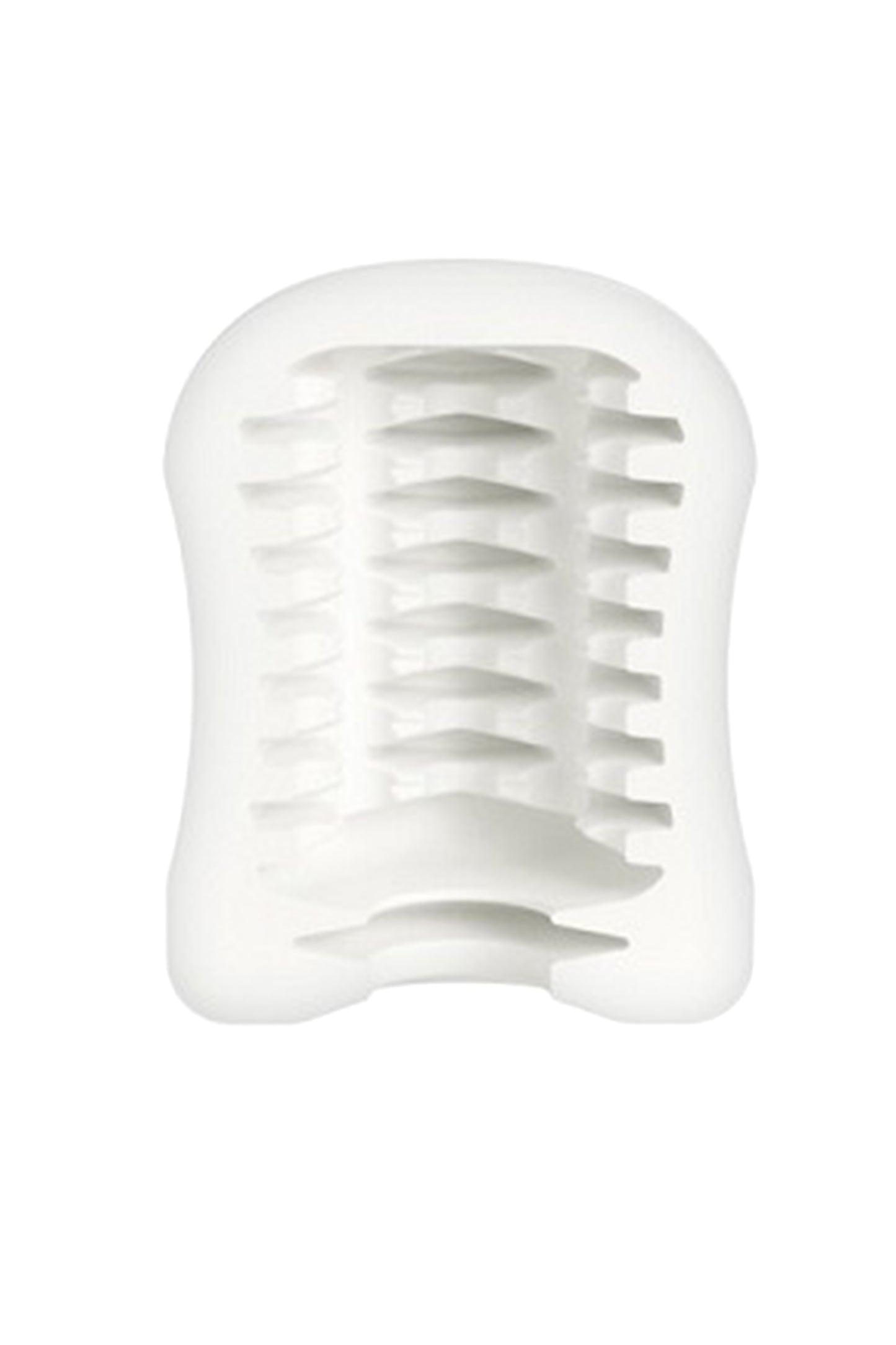 Mystim  Masturbatin Ribbed Ritay Masturbatör, TPE, beyaz, 4,5 cm