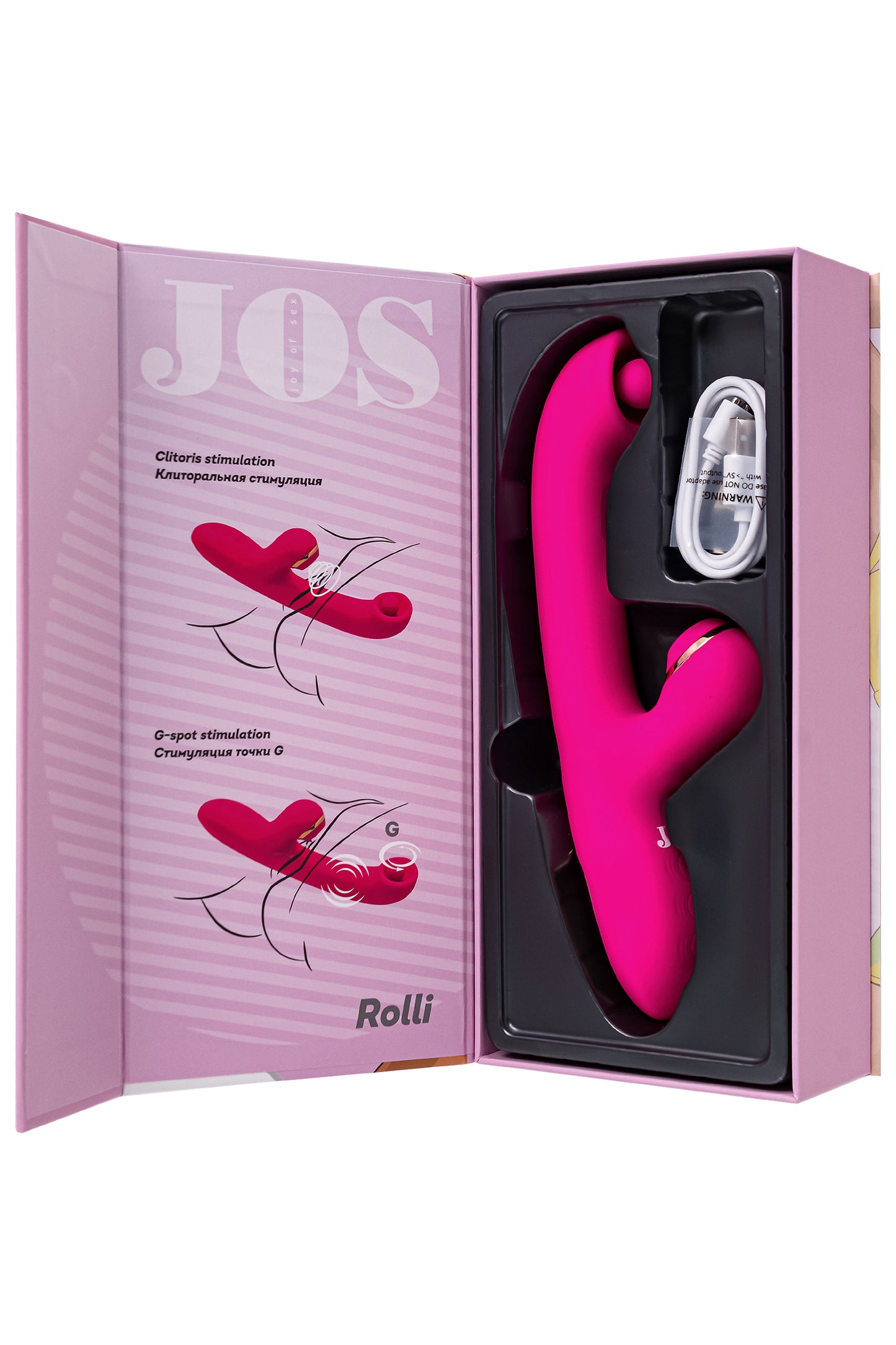 JOS Rolli Silikon Pembe 22cm Vakum Stimülasyon Topu Vibratör bayanlara Seks Oyuncakları Kadın için