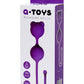 A-Toys by TOYFA Meeko Vajinal topları, silikon, mor, 16,4 cm, Ø 2,7 cm