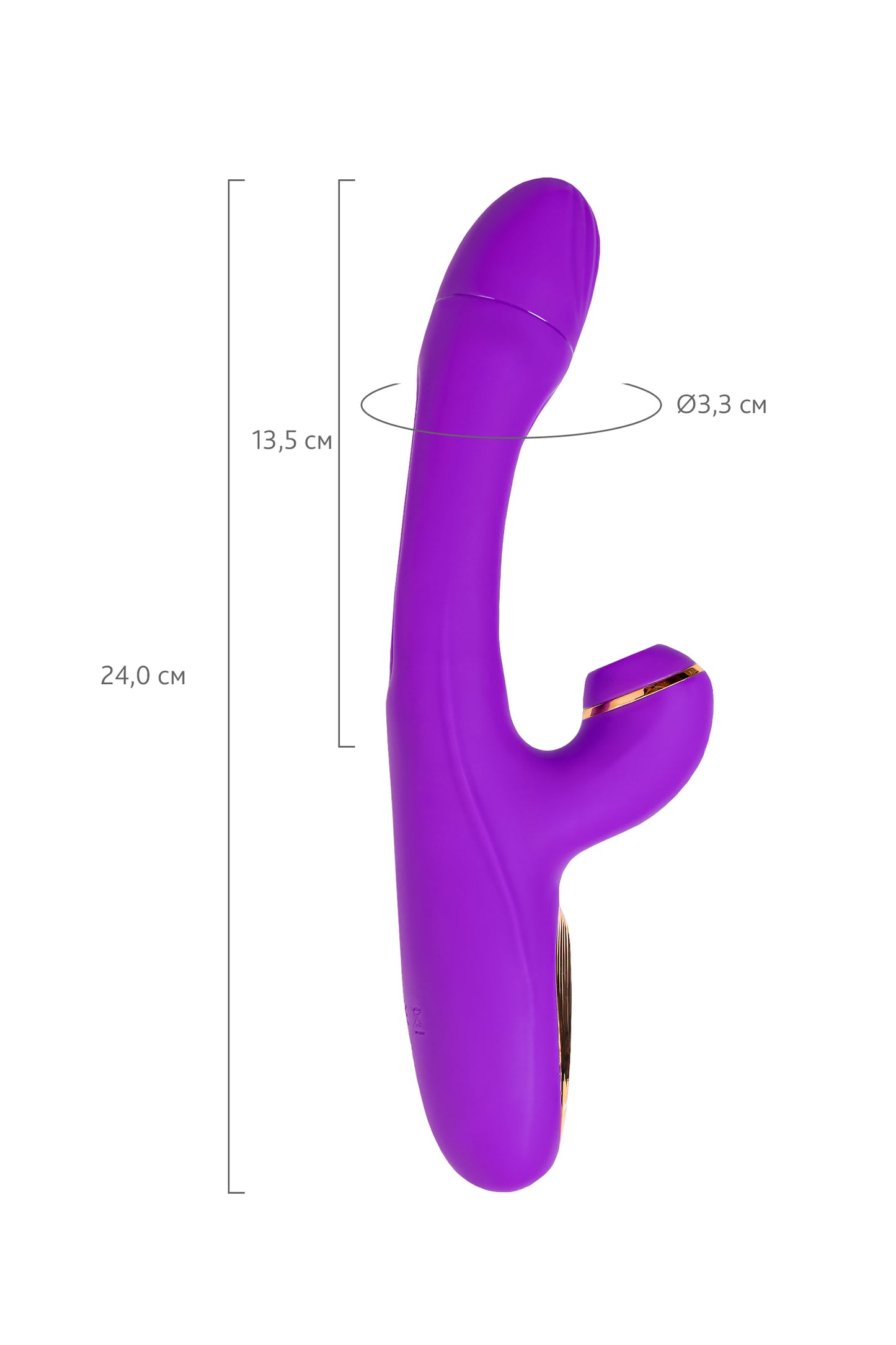 JOS Pitti Silikon Mor 24cm Dil Vibratör Vakum Stimülasyon Seks Oyuncakları Kadınlar için