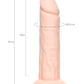 RealStick Silicone Jared L yapay penis, Silekspan, çıplak, 18 cm