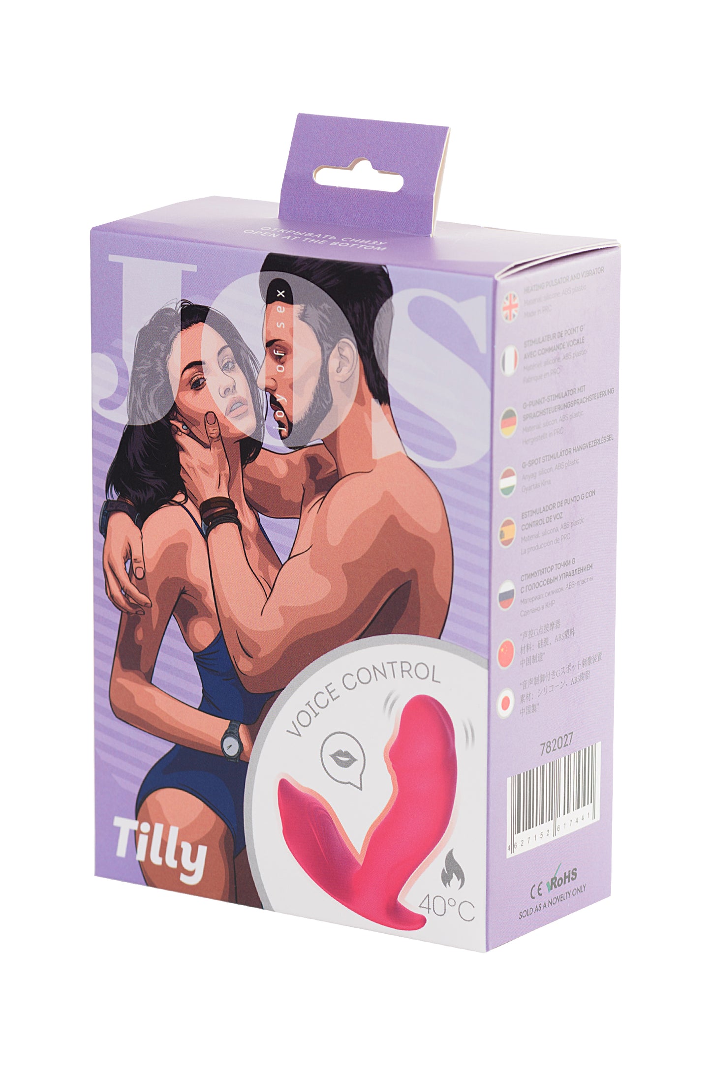 JOS TİLLY Ses Kontrollü G Noktası Vibratör, silikon, pembe, 11 cm