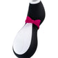 Satisfyer Penguin Vakum Dalgası Klitoris Vibratörü, silikon, siyah, 11,5 cm