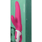 Satisfyer Mr.Rabbit Vibratör, silikon, kırmızı, 22,1 cm