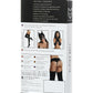 Glossy ALMİRA, Deri Jartyer Kemeri, Wetlook , siyah, L