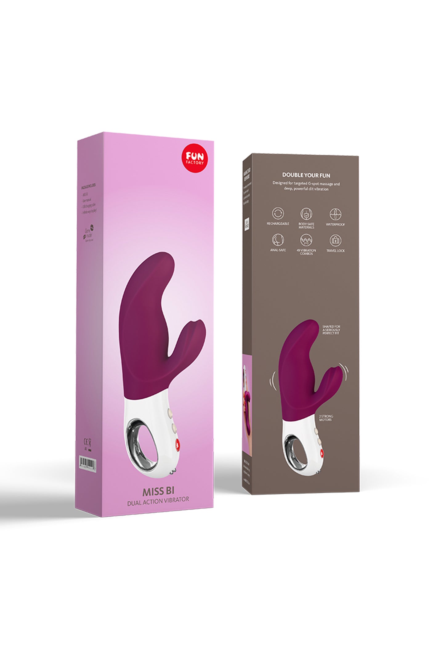 Fun Factory MİSS Bİ Vibratör, silikon, kırmızı, 17 cm