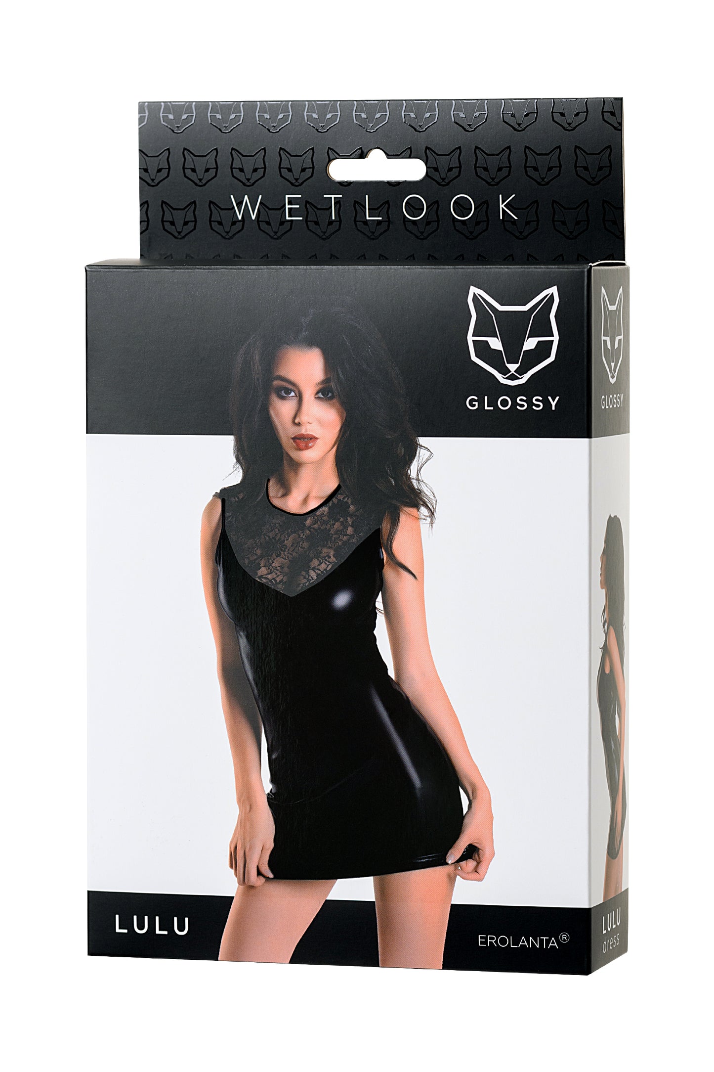 Glossy Parlak Lulu Elbise, siyah, XL, Wetlook malzemeden yapılmıştır