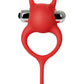 JOS NİCK Kuyruklu Penis Halkası, silikon, kırmızı, 13,5 cm