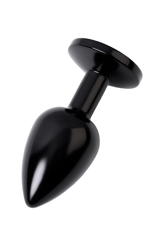 Metal by TOYFA Anal Plug, Metal, siyah, kırmızı kristalli, 7,2 cm, Ø2,8 cm, 50 g