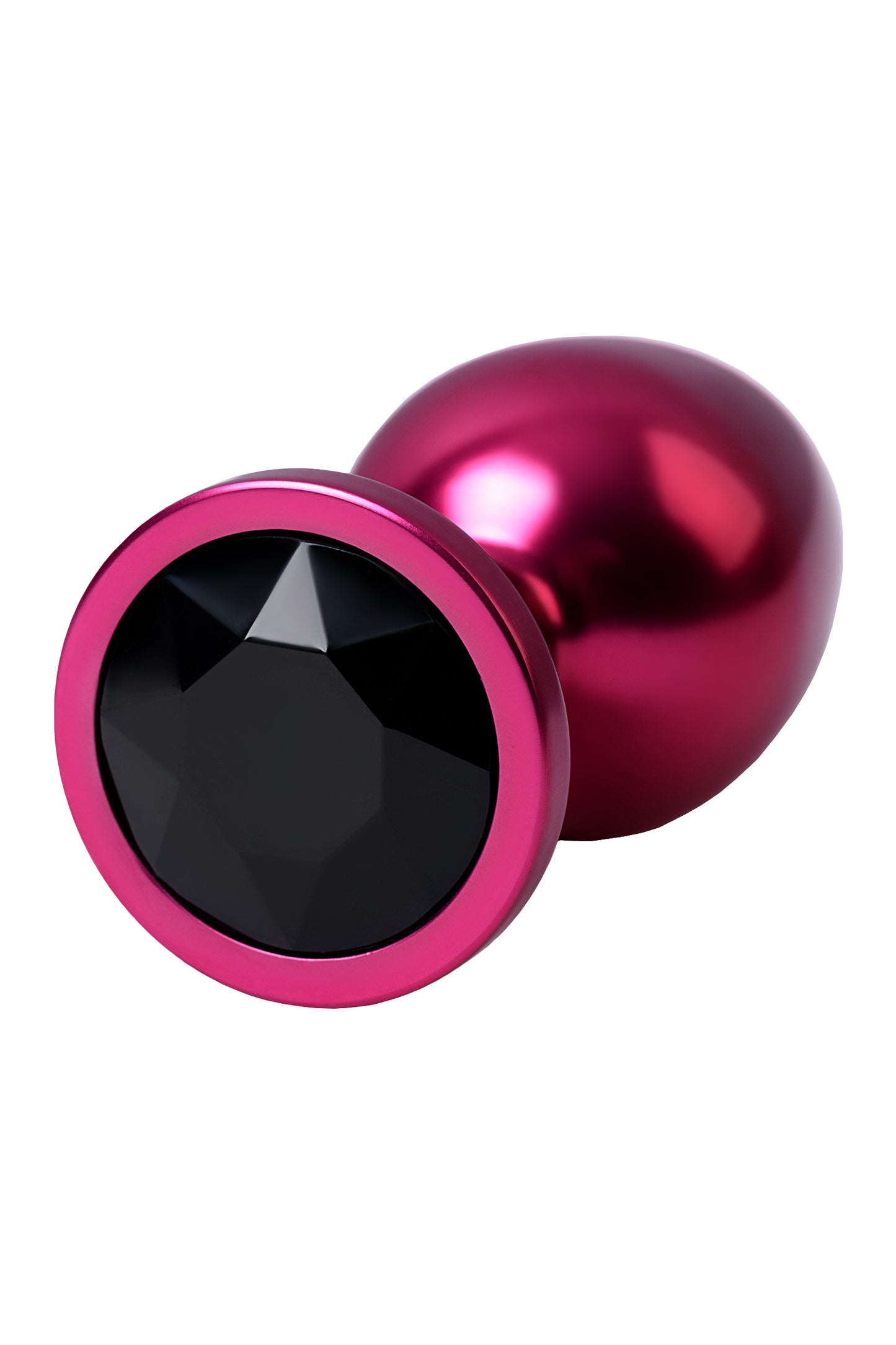 Metal by TOYFA Anal Plug, Metal, kırmızı, siyah kristalli, 8,2 cm, Ø3,4 cm, 85 g