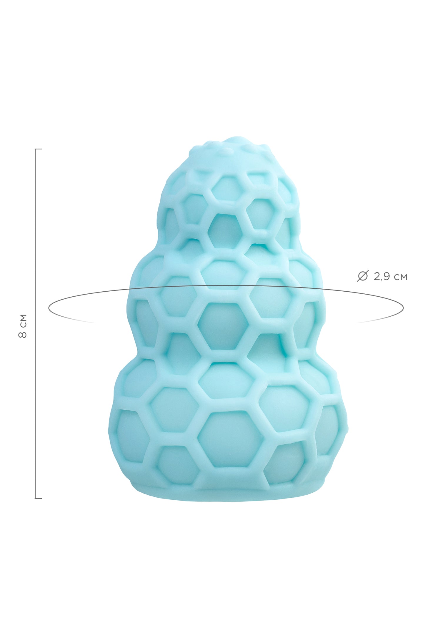 A-Toys by TOYFA Masturbator Flaff, TPE, turkuaz, 8cm, Ø 2,9 cm