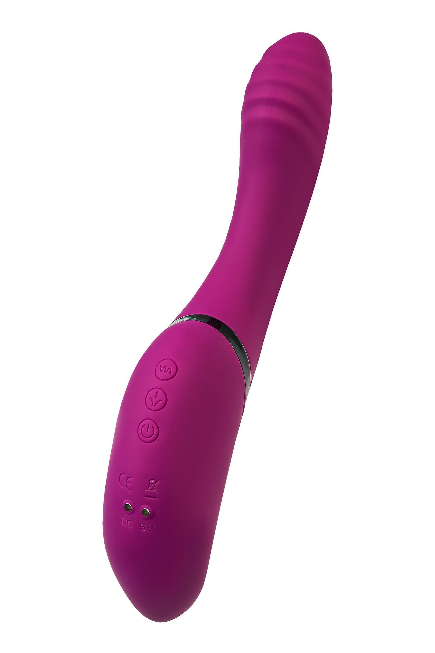 JOS Vakum uyarımlı döner vibratör Spinser, silikon, mor, 23 cm
