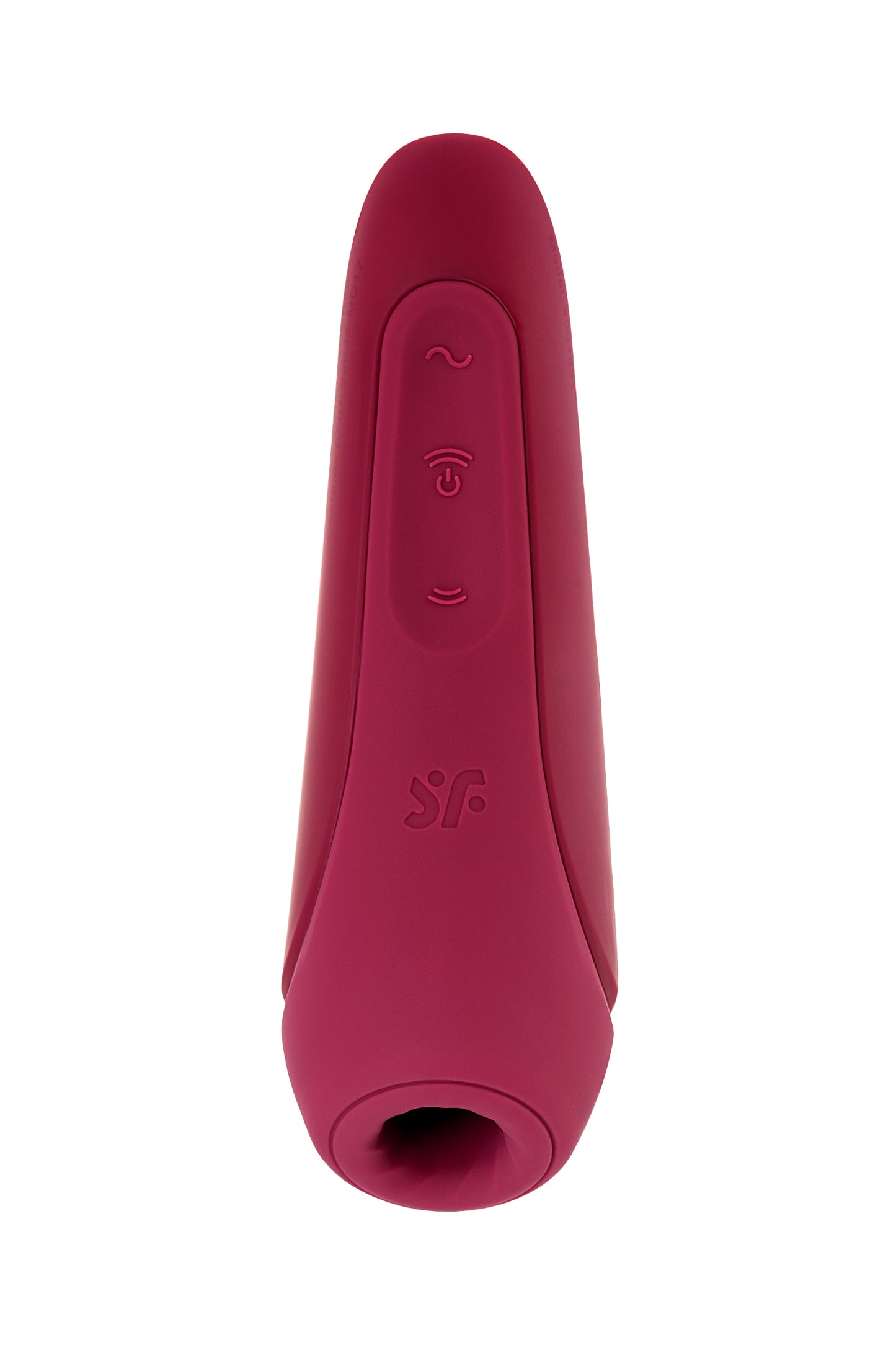 Satisfyer Curvy 1 Connect App Vakum Dalgası Klitoris Vibratörü, silikon, kırmızı, 14,3 cm