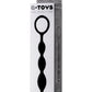 A-Toys by TOYFA  Anal Boncuk S, silikon, siyah, 19,5cm