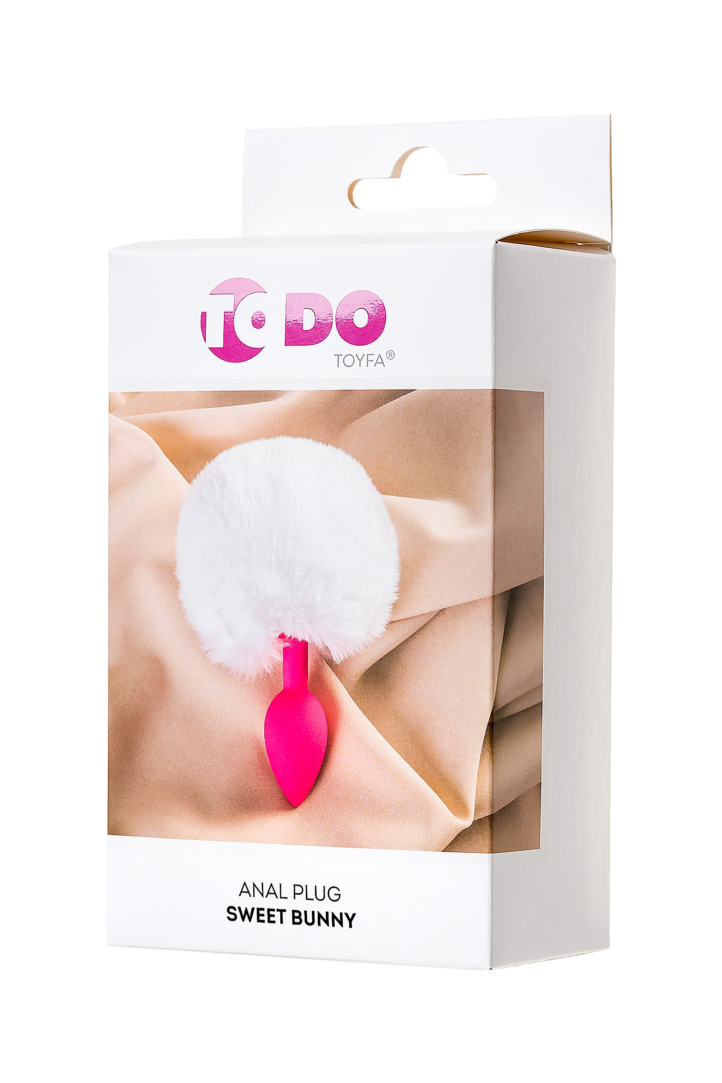ToDo by Toyfa Sweet bunny kuyruklu anal kılıf, silikon, pembe, 13 cm, Ø 2,8 cm, 43 g