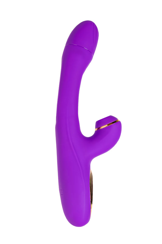 JOS Pitti Silikon Mor 24cm Dil Vibratör Vakum Stimülasyon Seks Oyuncakları Kadınlar için
