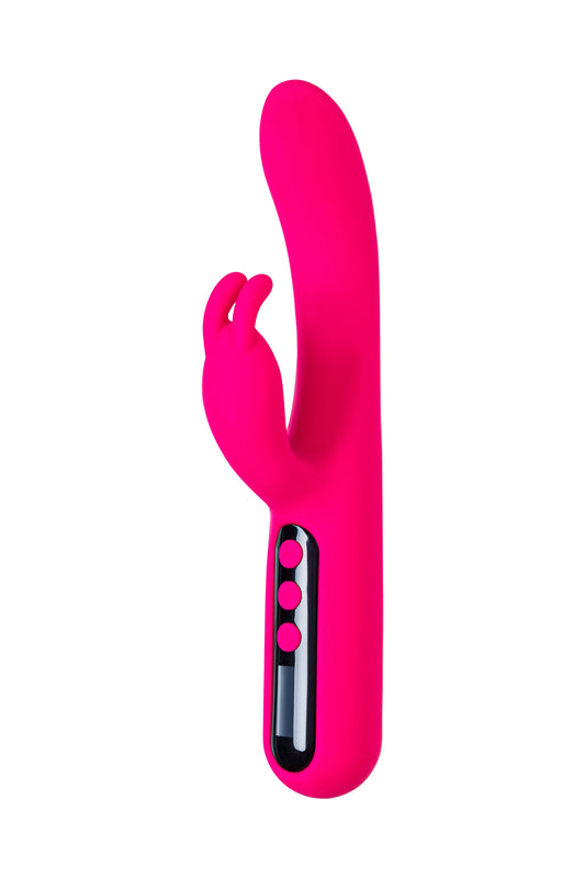 eroTeq Rablock Klitoral uyarımlı G noktası vibratörü , silikon, pembe, 23,5 cm