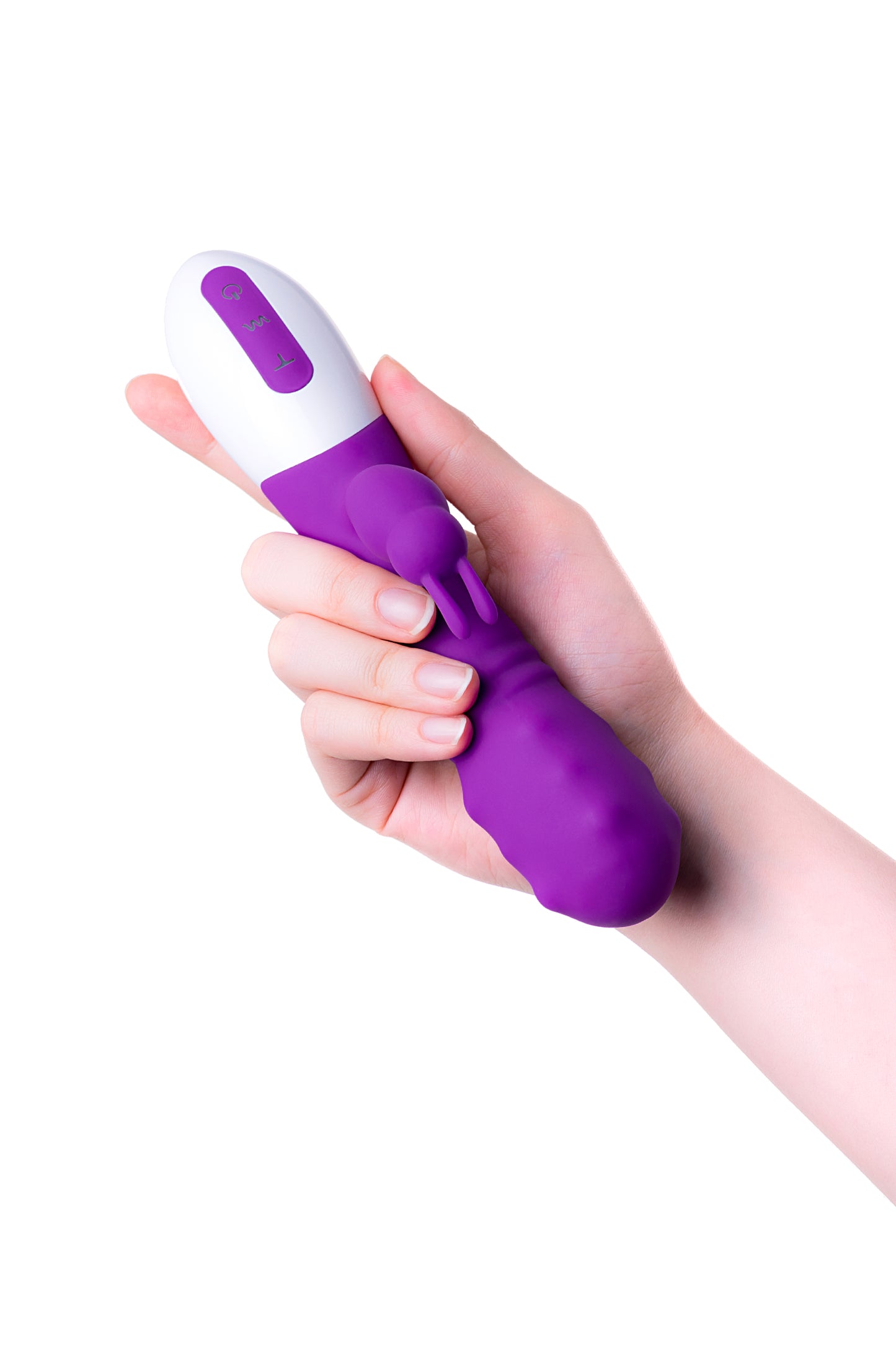 JOS TATY  Klitoral Uyarıcı Vibratör, silikon, mor, 21,5 cm